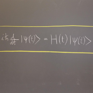 Blackboard with formulae